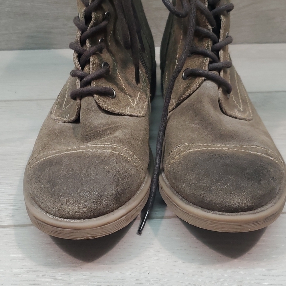 ROAN by Bed StuWomens Burnished High Top Lace Up Military Moto Boots shoes sz 10 - Picture 5 of 13